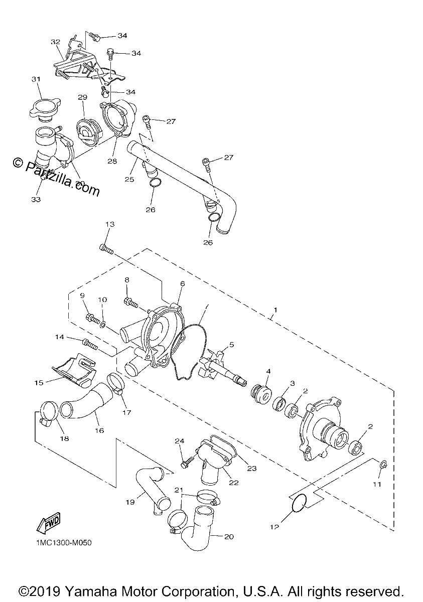 Diagrama de WATER PUMP