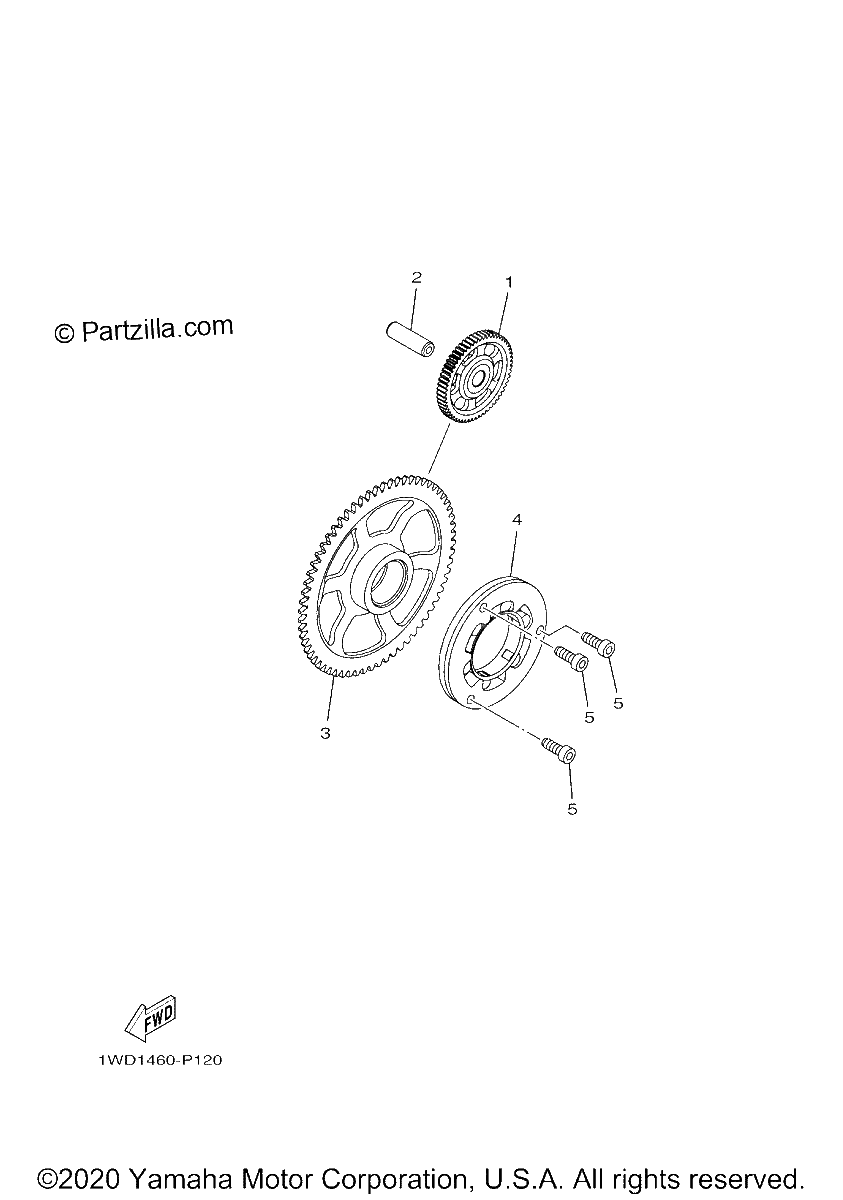 Diagrama de STARTER CLUTCH