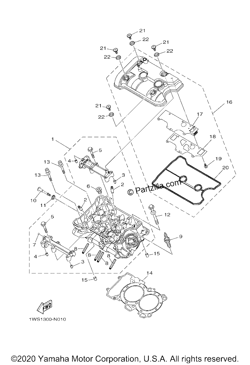 Diagrama de CYLINDER HEAD