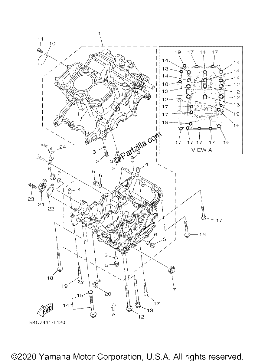 Diagrama de CRANKCASE