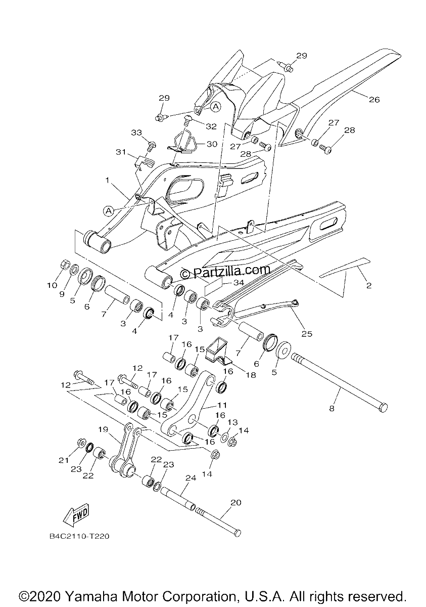 Diagrama de REAR ARM