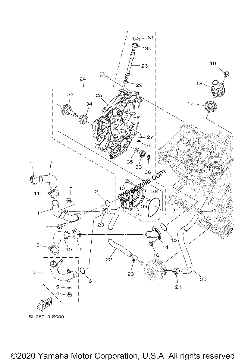 Diagrama de WATER PUMP