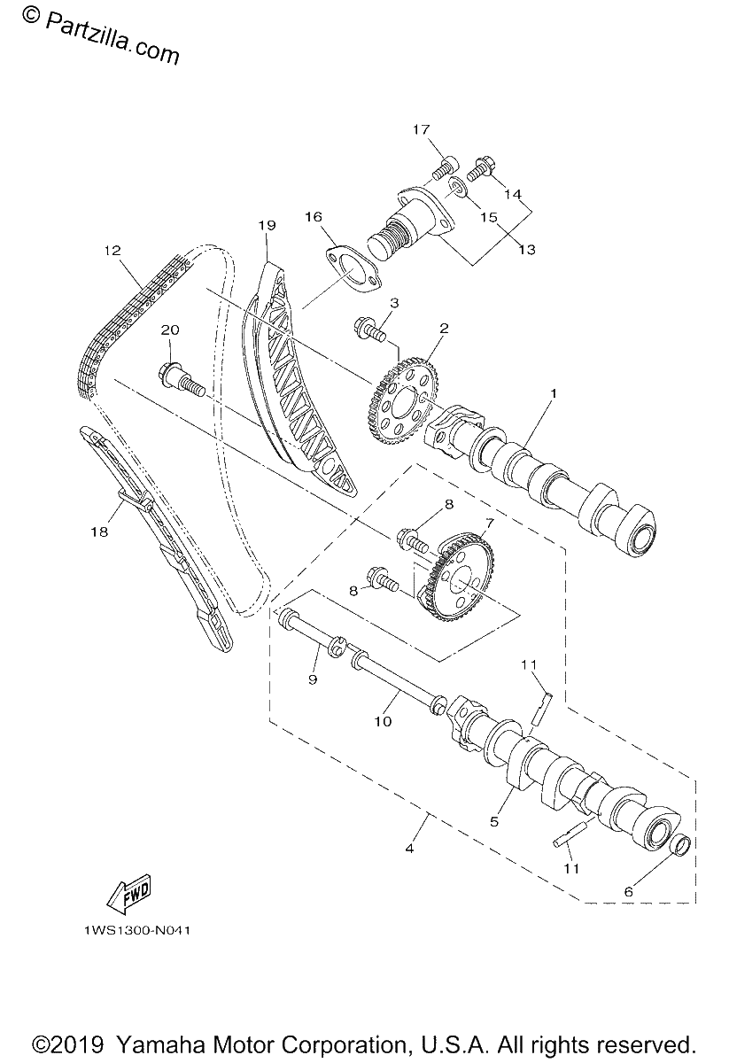 Diagrama de CAMSHAFT CHAIN