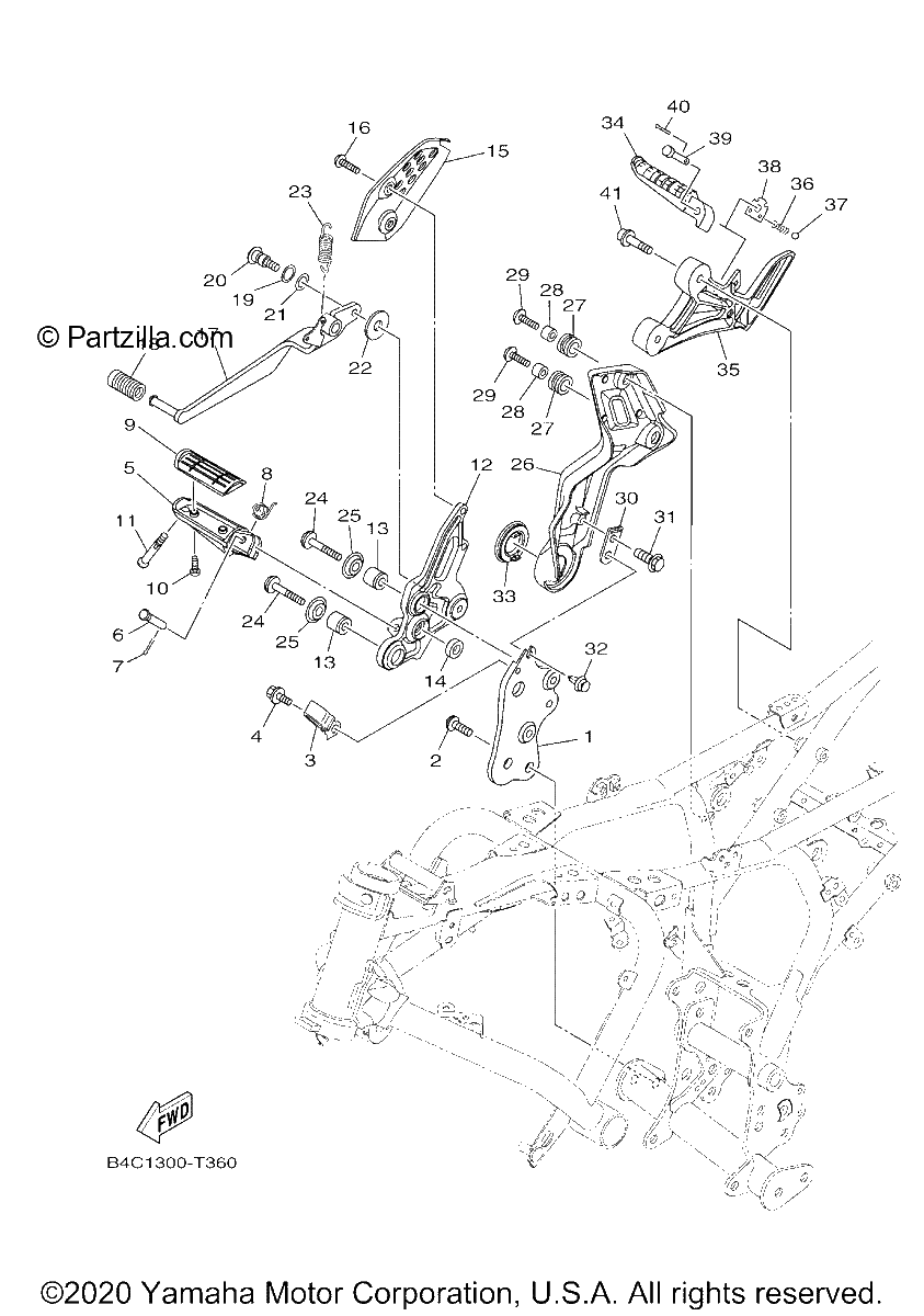Diagrama de STAND FOOTREST 2