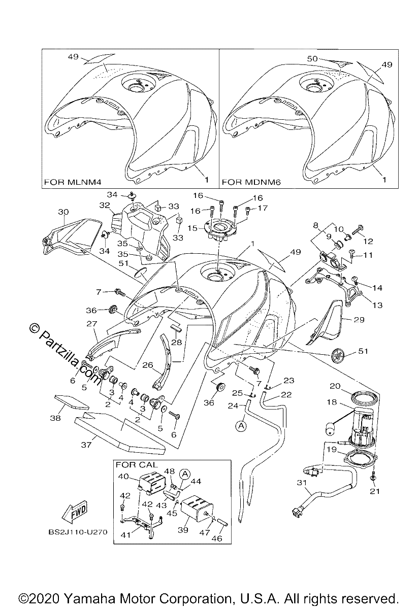 Diagrama de FUEL TANK
