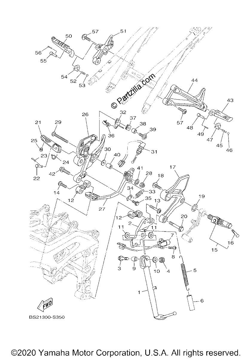 Diagrama de STAND FOOTREST