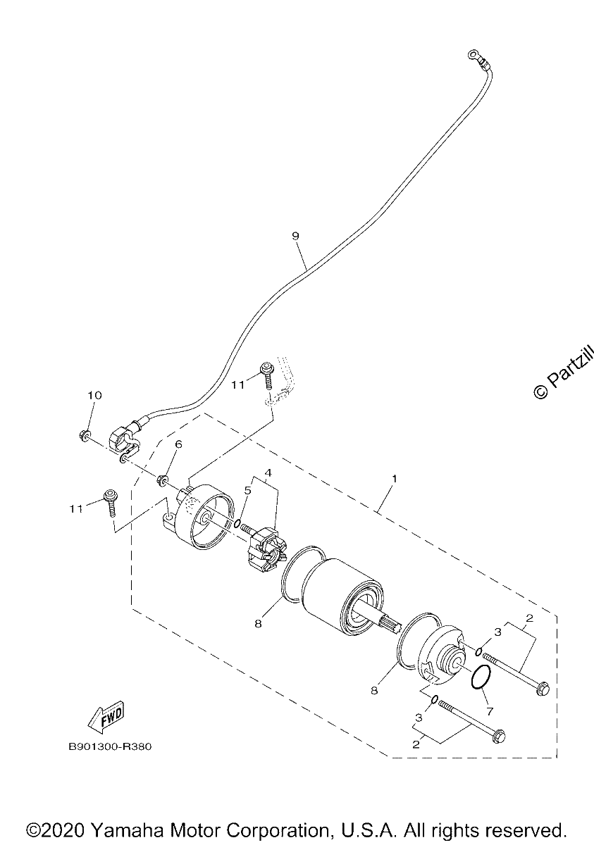 Diagrama de STARTING MOTOR