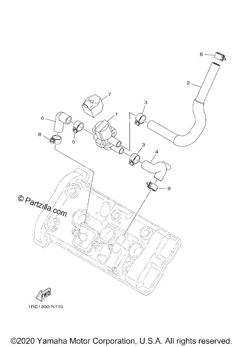 Diagrama de AIR INDUCTION SYSTEM