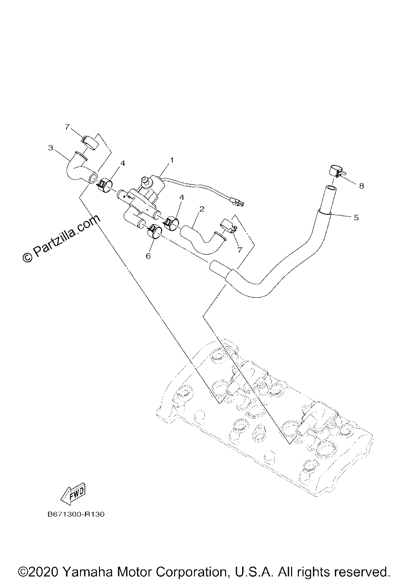 Diagrama de AIR INDUCTION SYSTEM
