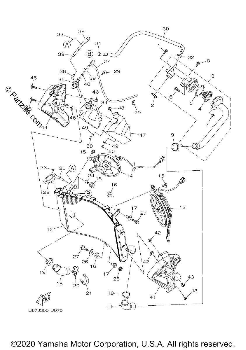 Diagrama de RADIATOR HOSE