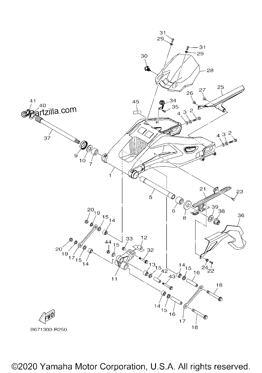 Diagrama de REAR ARM