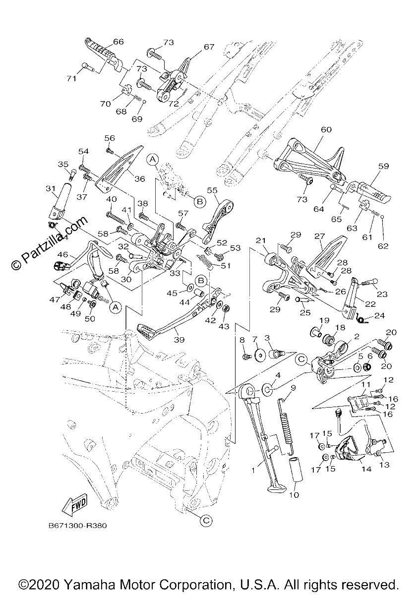 Diagrama de STAND FOOTREST