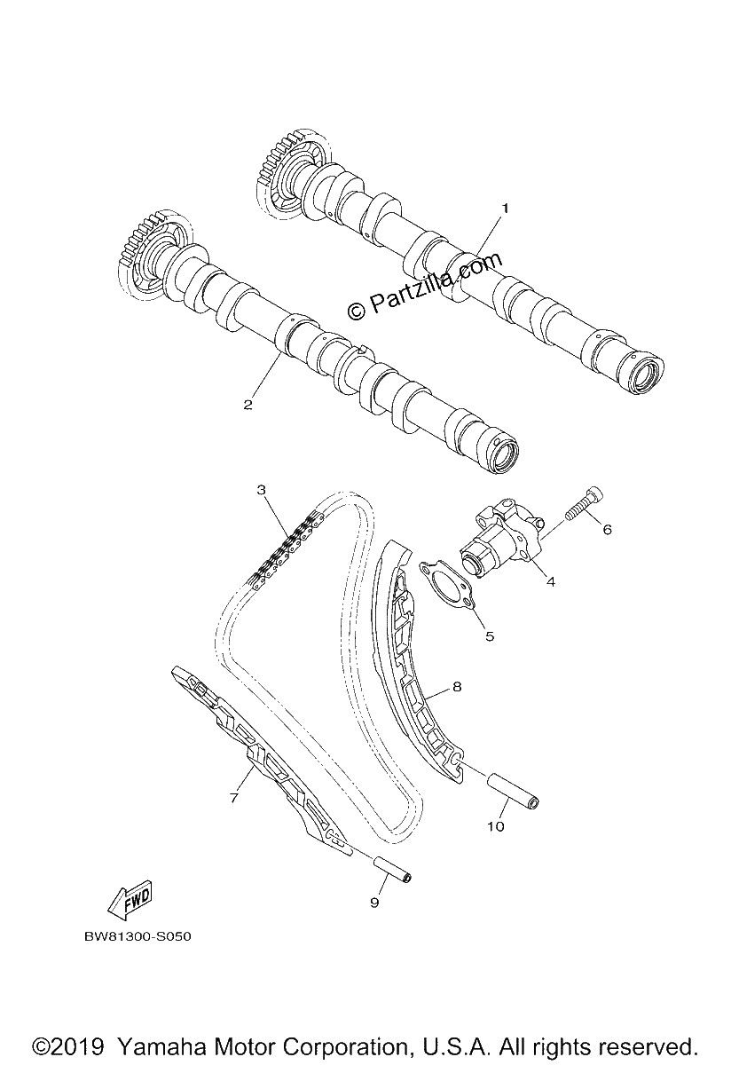 Diagrama de CAMSHAFT CHAIN