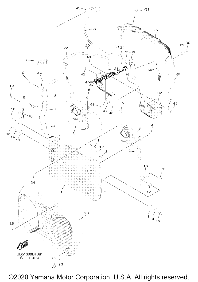 Diagrama de RADIATOR HOSE