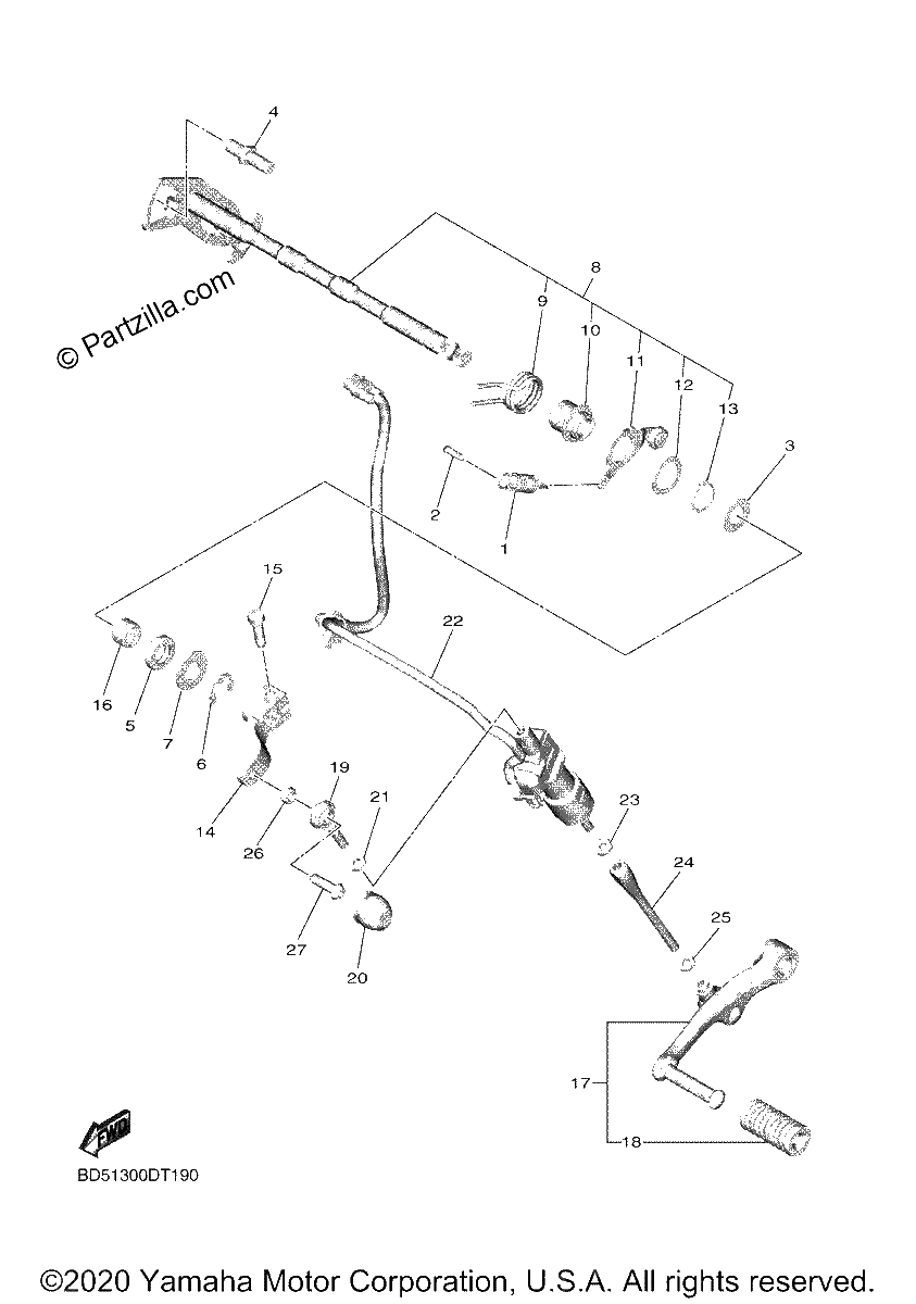 Diagrama de SHIFT SHAFT