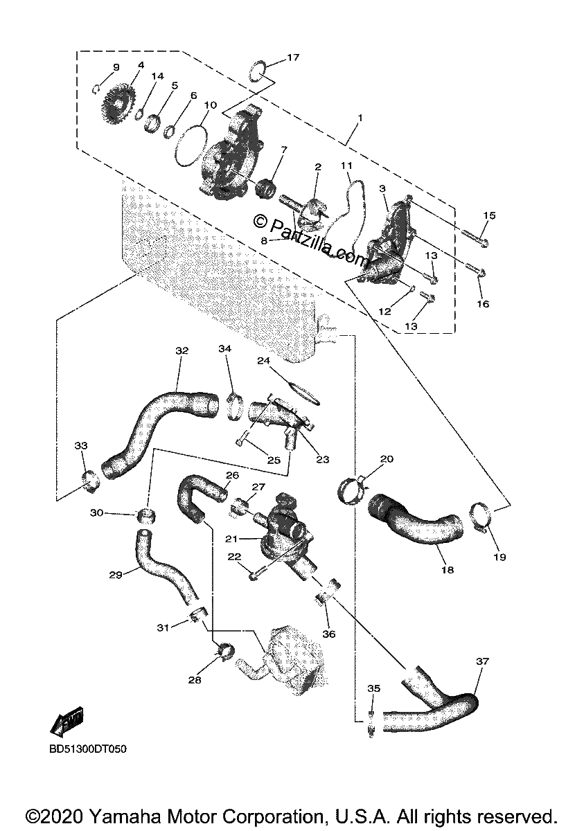 Diagrama de WATER PUMP