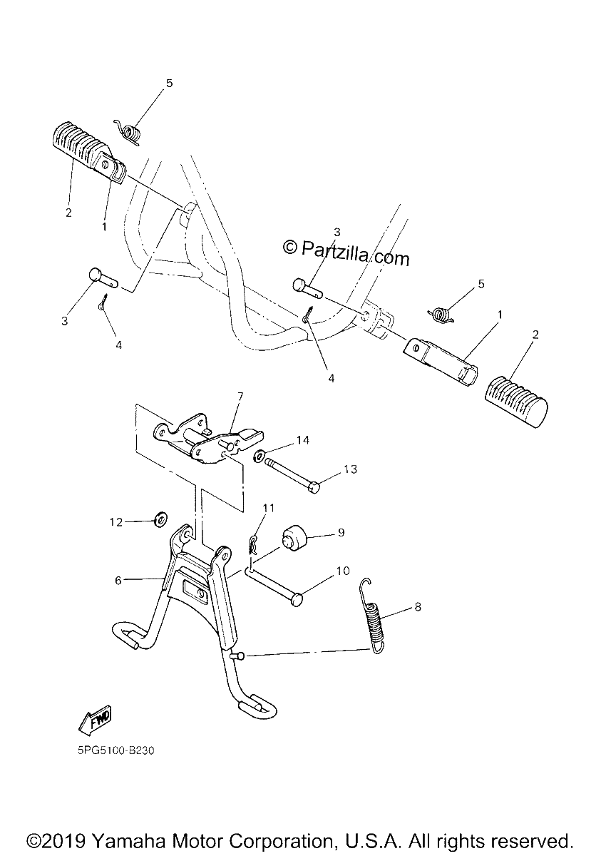 Diagrama de STAND FOOTREST