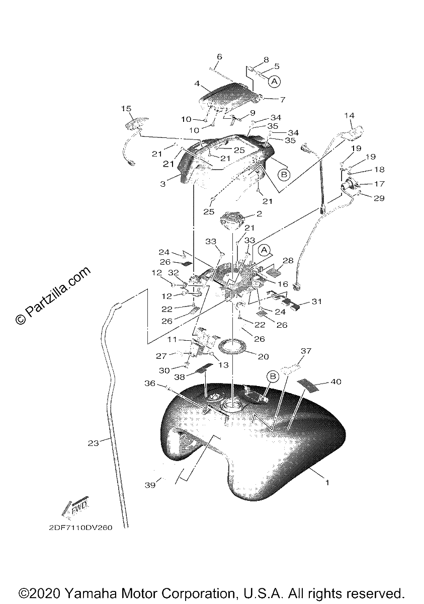 Diagrama de FUEL TANK