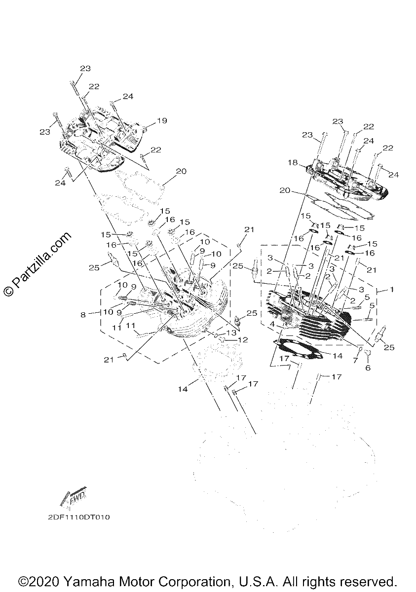 Diagrama de CYLINDER HEAD