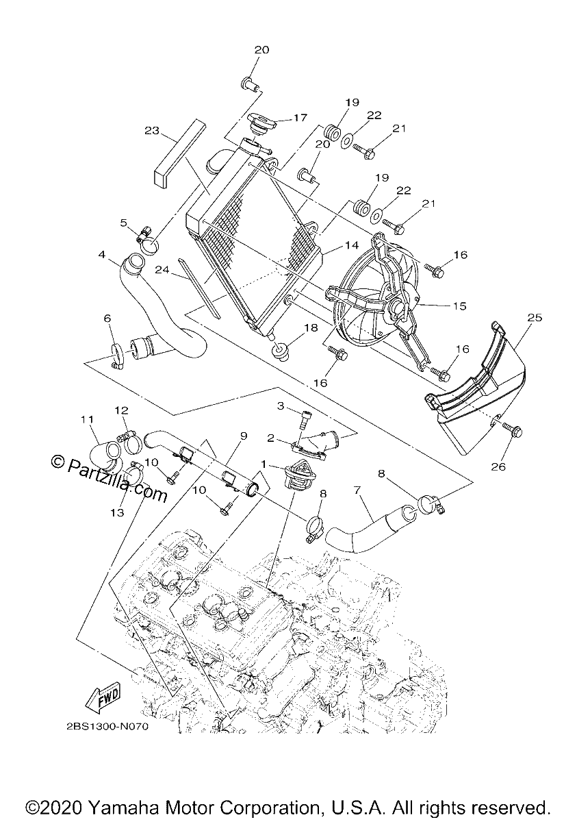 Diagrama de RADIATOR HOSE