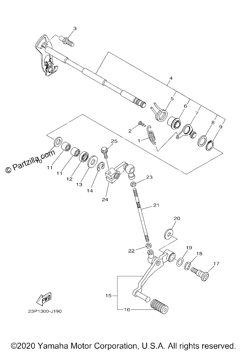 Diagrama de SHIFT SHAFT