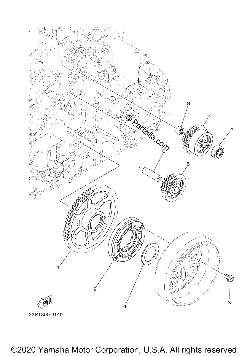 Diagrama de STARTER CLUTCH
