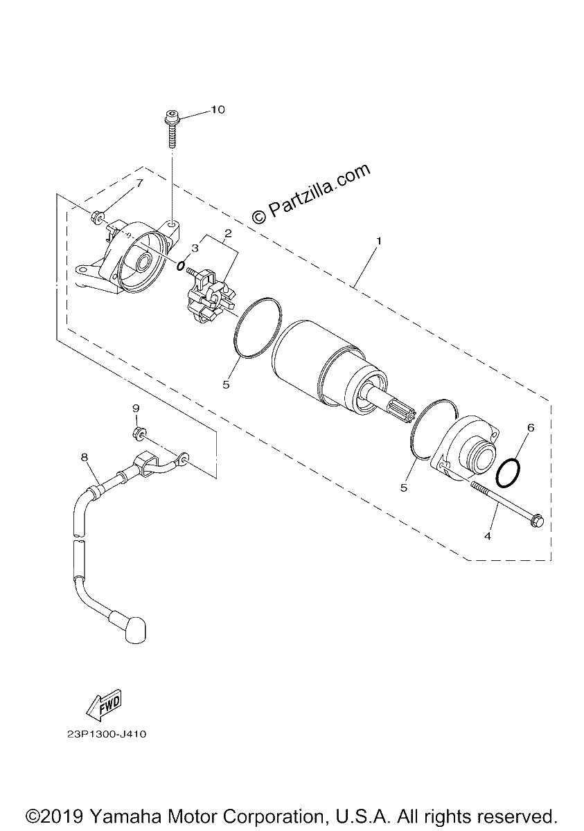 Diagrama de STARTING MOTOR