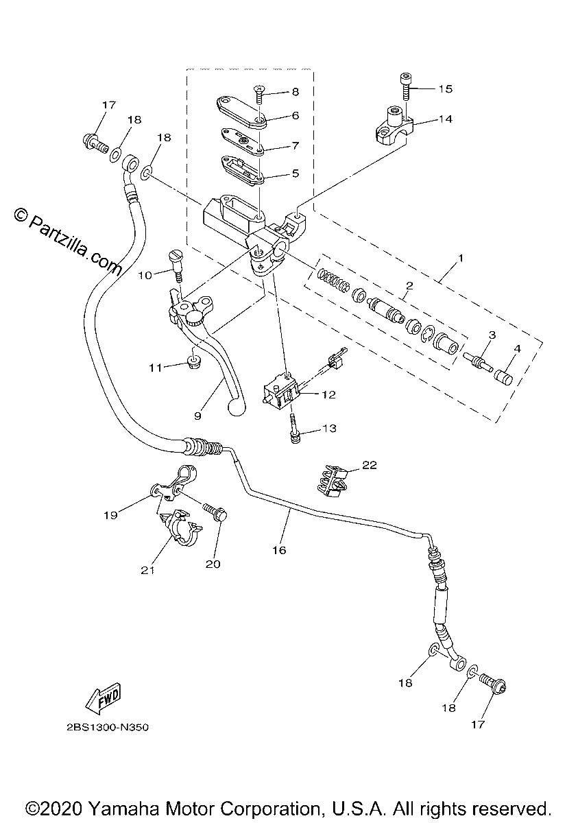 Diagrama de FRONT MASTER CYLINDER 2