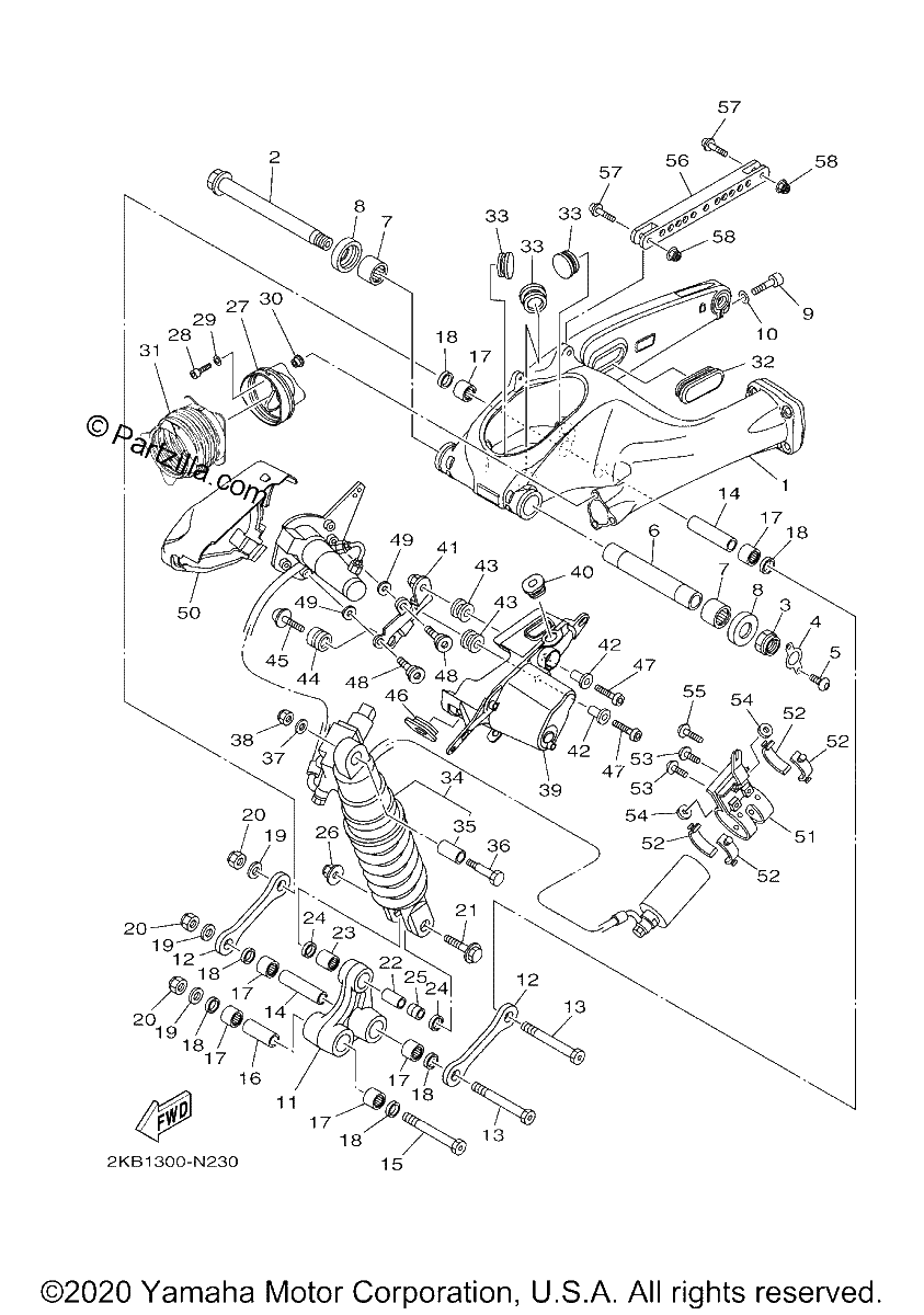 Diagrama de REAR ARM SUSPENSION