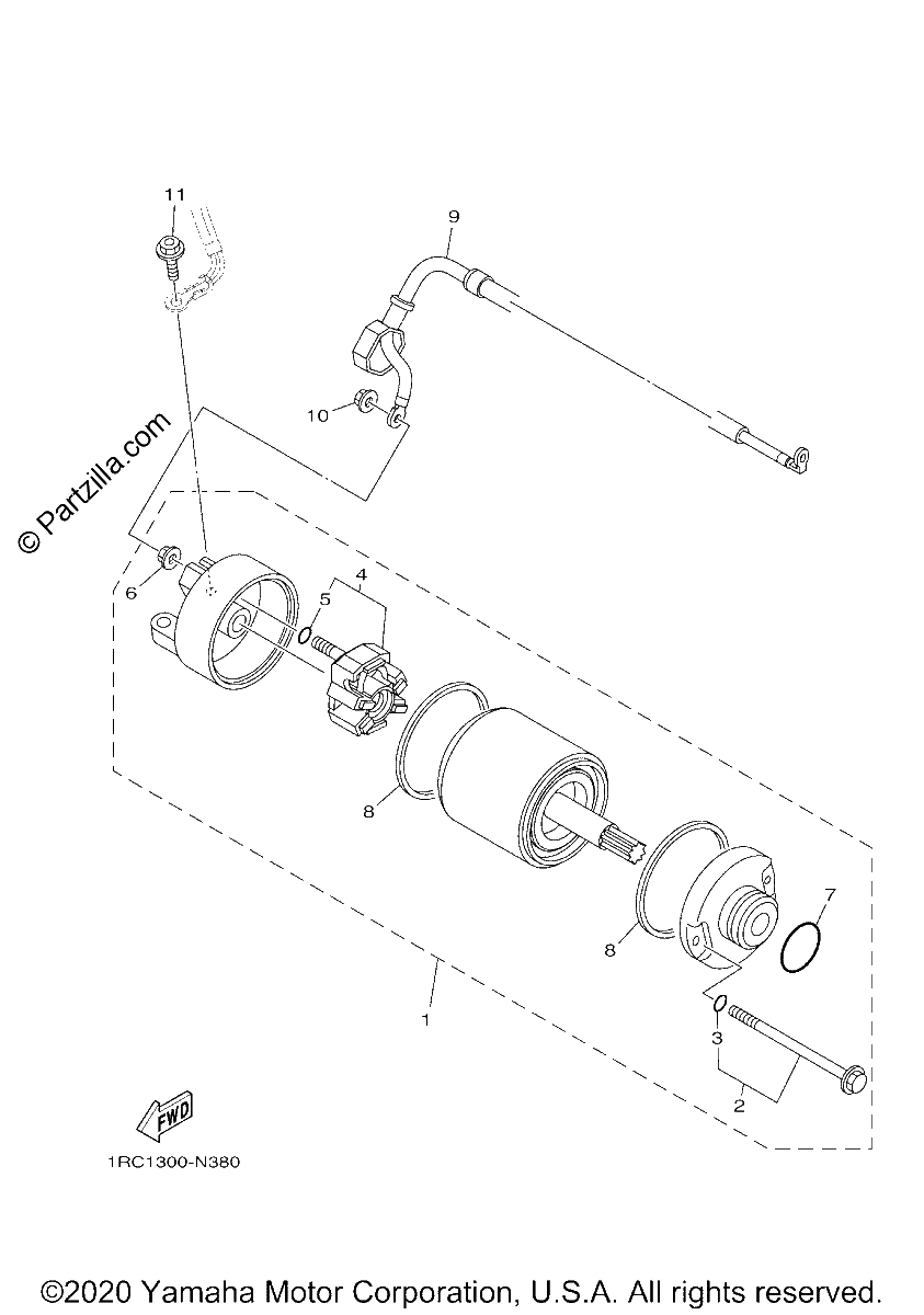 Diagrama de STARTING MOTOR