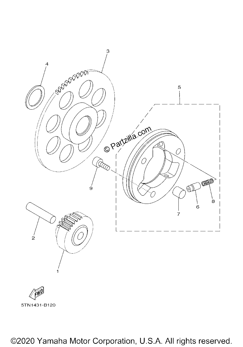 Diagrama de STARTER CLUTCH