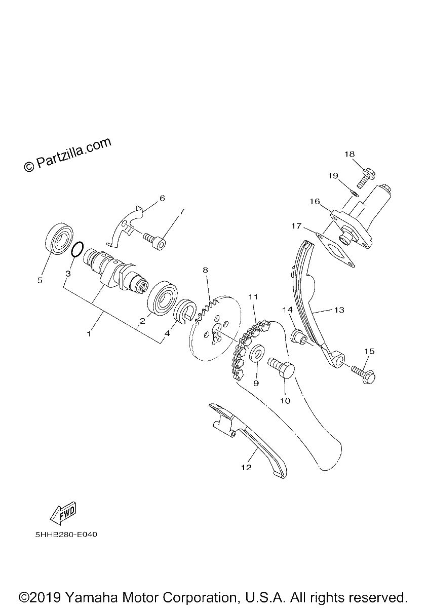 Diagrama de CAMSHAFT CHAIN
