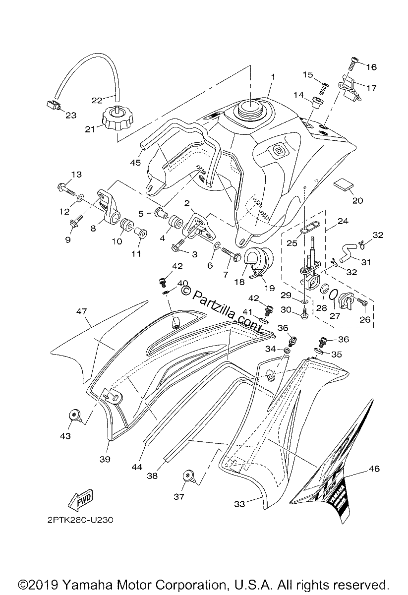 Diagrama de FUEL TANK