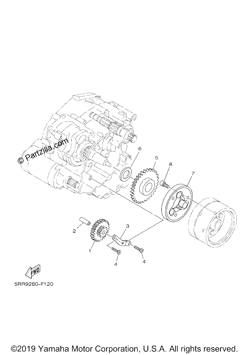 Diagrama de STARTER CLUTCH