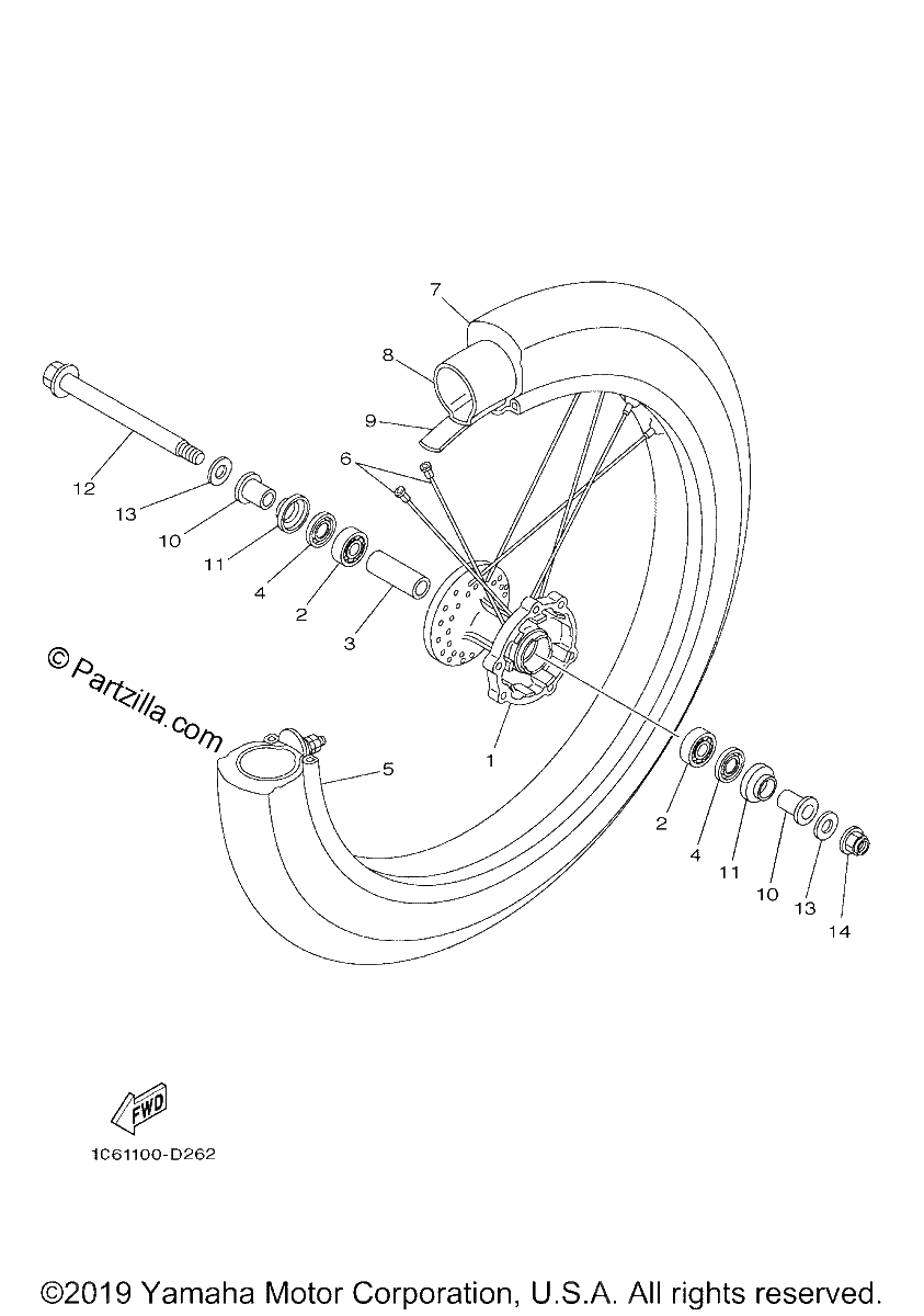Diagrama de FRONT WHEEL