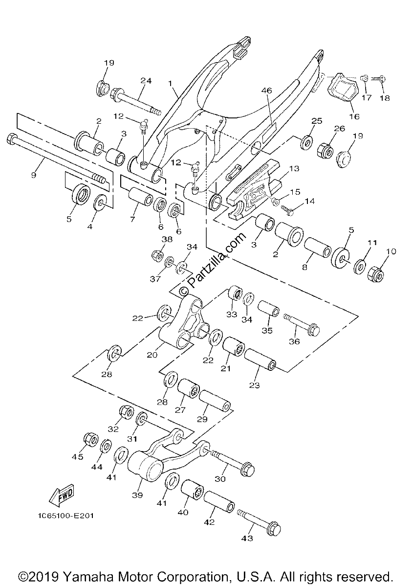 Diagrama de REAR ARM