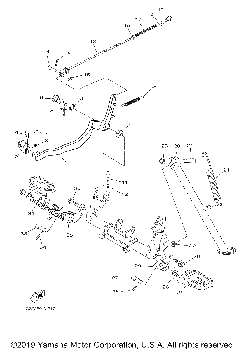 Diagrama de STAND FOOTREST