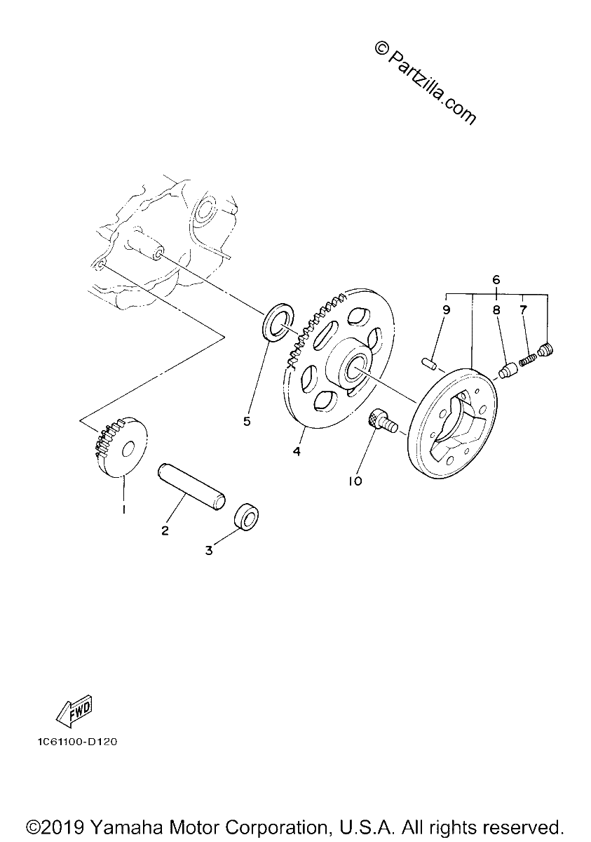 Diagrama de STARTER CLUTCH