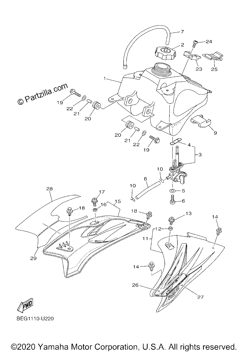 Diagrama de FUEL TANK
