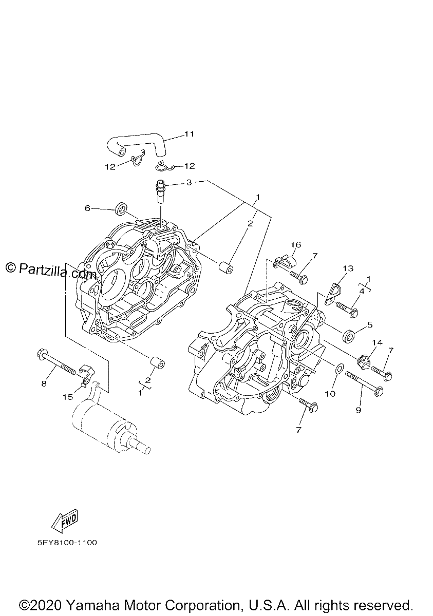 Diagrama de CRANKCASE