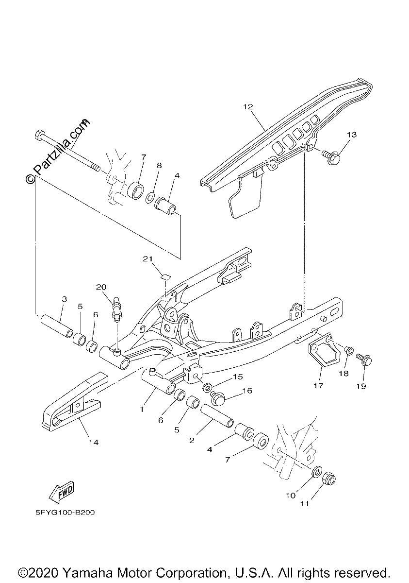 Diagrama de REAR ARM