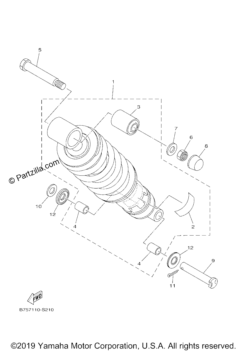 Diagrama de REAR SUSPENSION