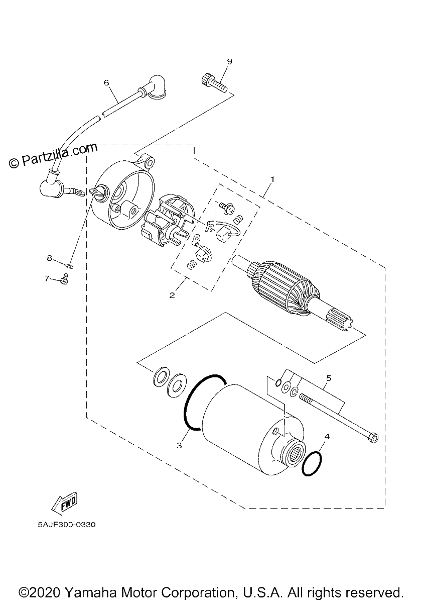 Diagrama de STARTING MOTOR