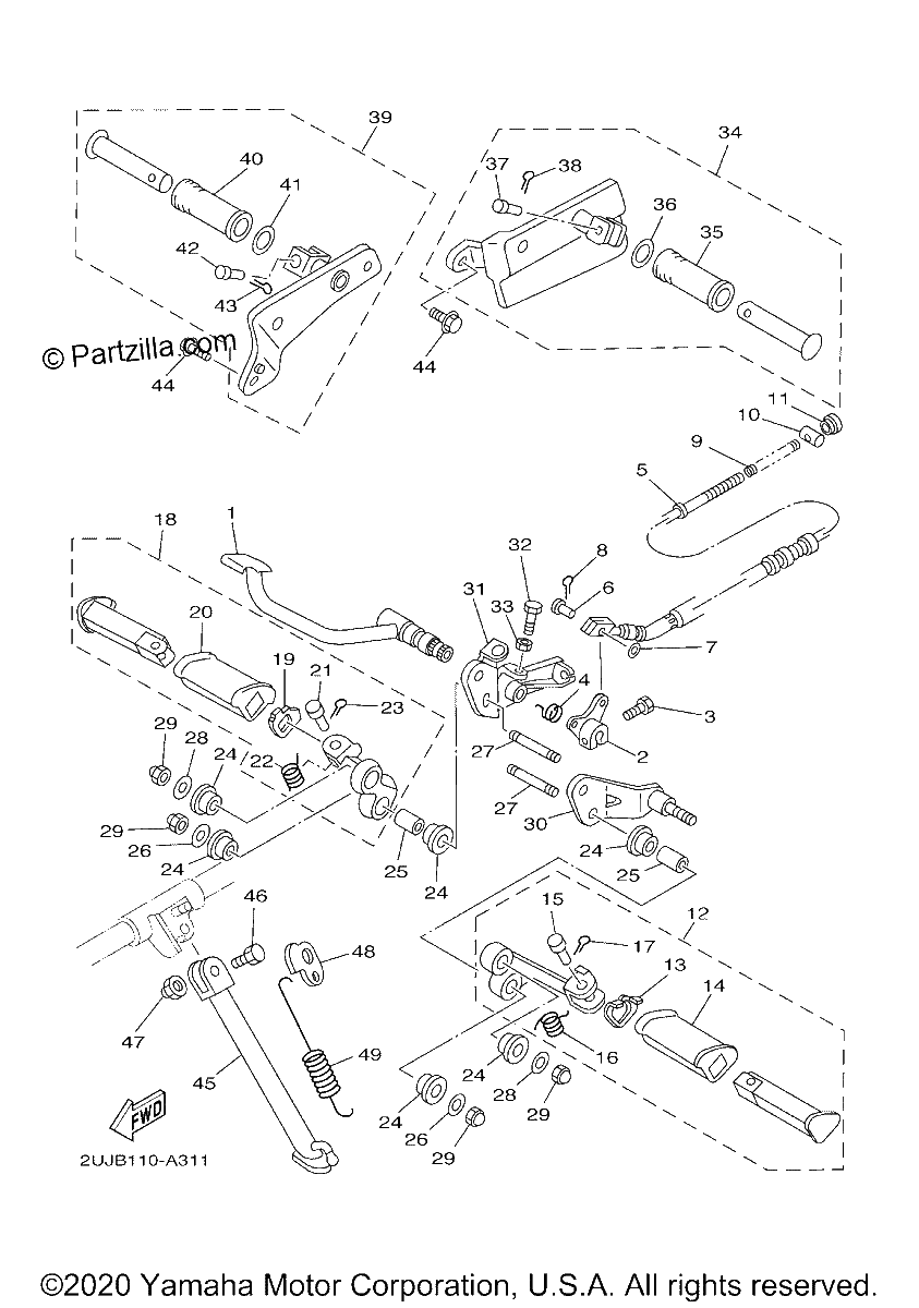 Diagrama de STAND FOOTREST