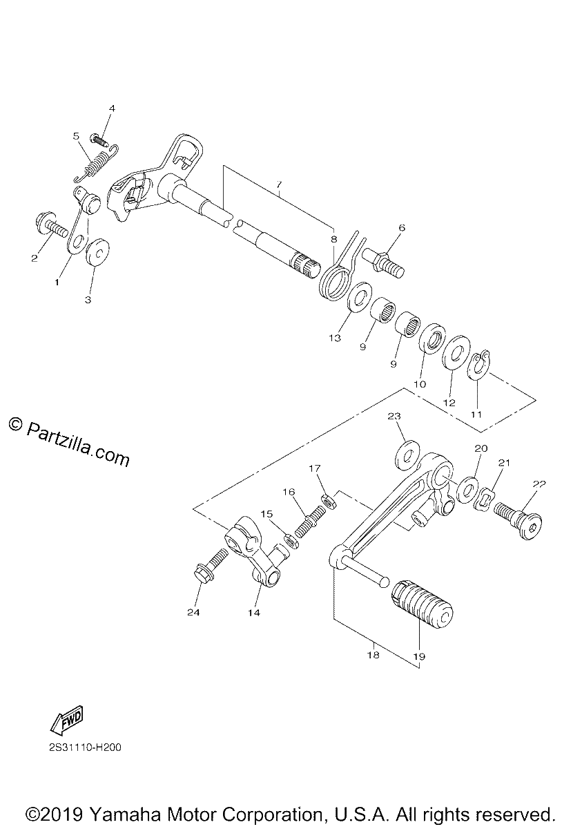 Diagrama de SHIFT SHAFT