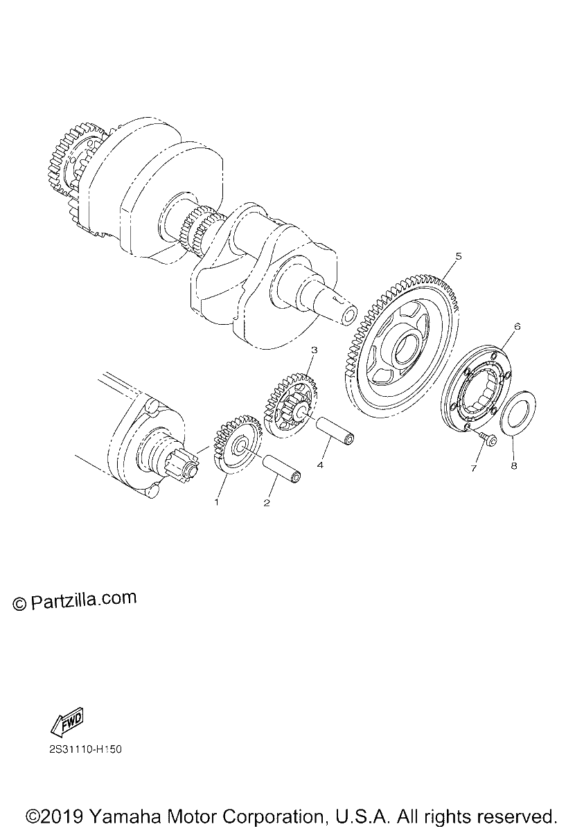 Diagrama de STARTER CLUTCH