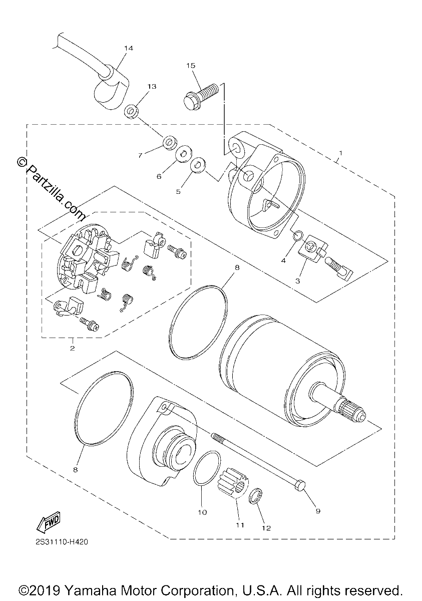 Diagrama de STARTING MOTOR