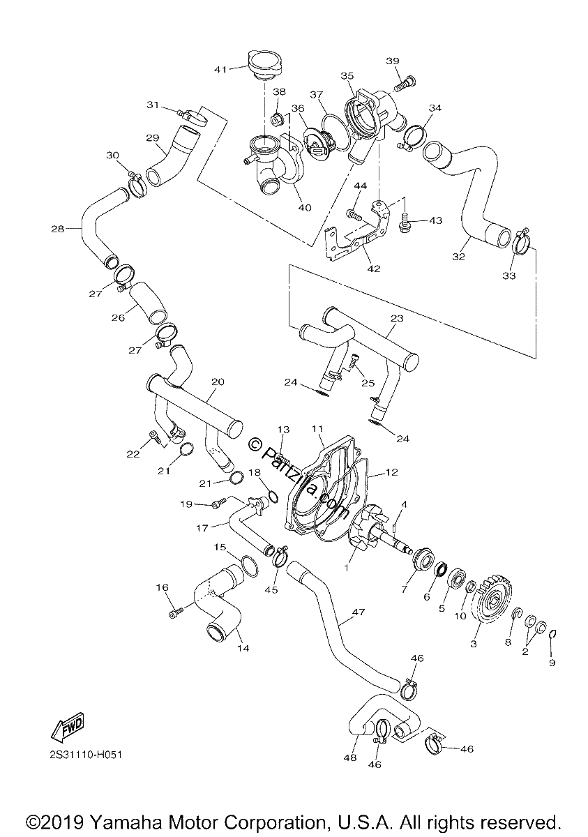 Diagrama de WATER PUMP
