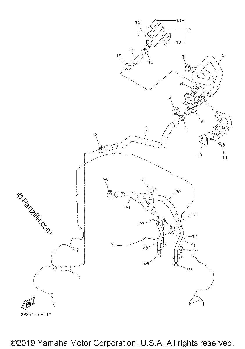 Diagrama de AIR INDUCTION SYSTEM