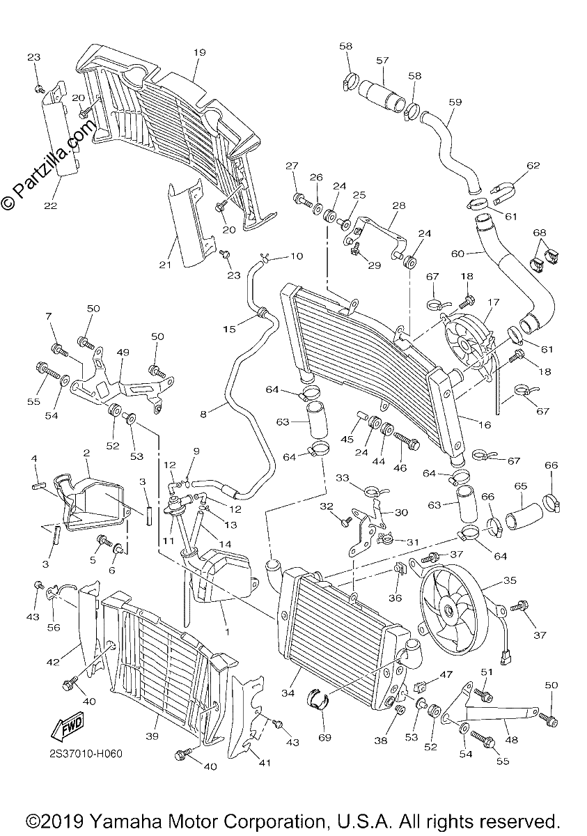 Diagrama de RADIATOR HOSE